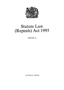 Statute Law (Repeals) Act 1995