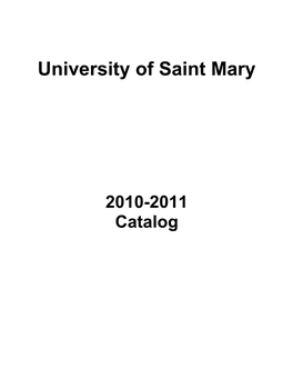2010-2011 Catalog