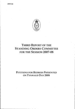 Petitions for Redress July 2008