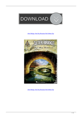 Alter Bridge One Day Remains Full Album Zip