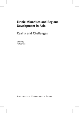 Ethnic Minorities and Regional Development in Asia Reality and Challenges