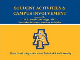 Student Activities & Campus Involvement