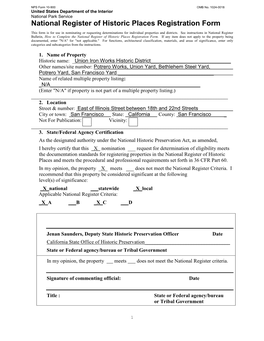 National Register of Historic Places Registration Form