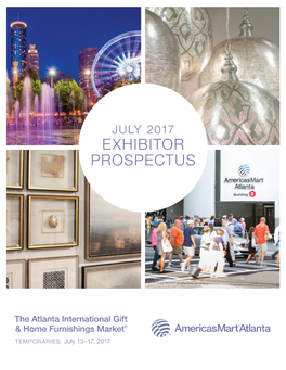 July 2017 Exhibitor Prospectus