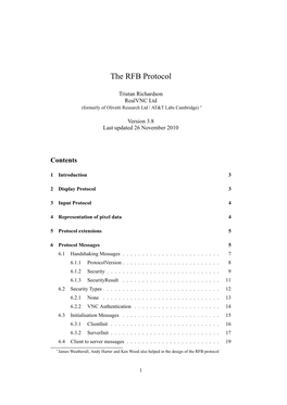 The RFB Protocol