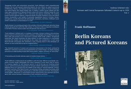 Berlin Koreans and Pictured Koreans