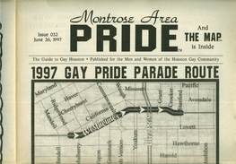 1997 Gay Pride Parade Route"