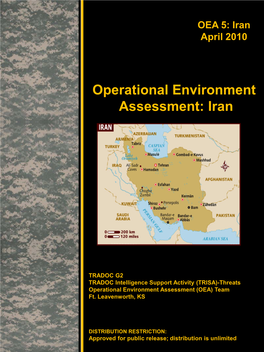 Operational Environment Assessment: Iran