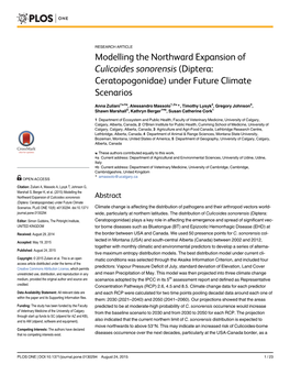 Diptera: Ceratopogonidae) Under Future Climate Scenarios