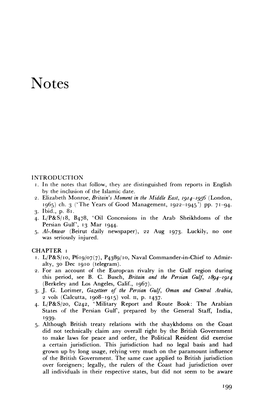 INTRODUCTION R. in the Notes That Follow, They Are Distinguished from Reports in English by the Inclusion of the Islamic Date. 2