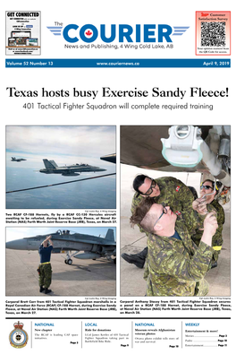 Texas Hosts Busy Exercise Sandy Fleece! 401 Tactical Fighter Squadron Will Complete Required Training