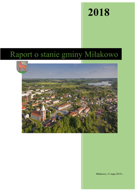 Raport O Stanie Gminy Miłakowo 2018