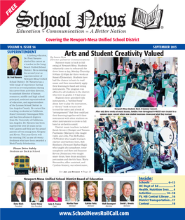 Arts and Student Creativity Valued Dr