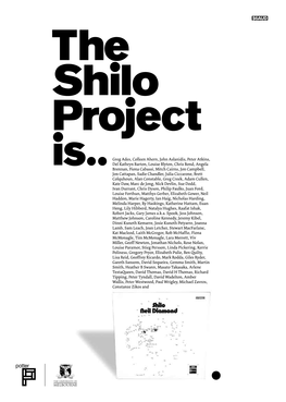 The Shilo Project Is..Greg Ades, Colleen Ahern, John Aslanidis, Peter Atkins