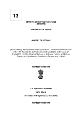 1 Standing Committee on Defence