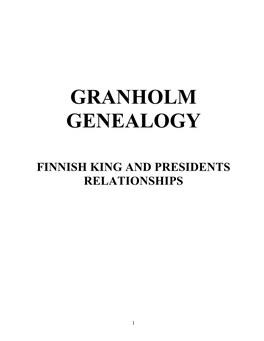 Finnish King and Presidents Relationships