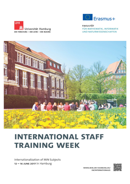 Programs to Participate in the 5-Day International Staff Training Week-Program at Universität Hamburg, Germany