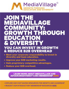 Join the Mediavillage Community: Growth Through