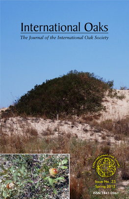 International Oaks the Journal of the International Oak Society