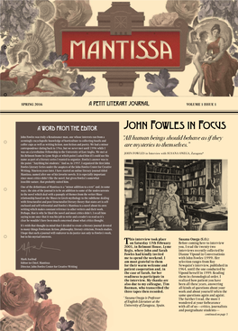 John Fowles in Focus