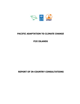 Pacific Adaptation to Climate Change: Fiji Islands