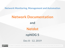 Network Documentation Netdot