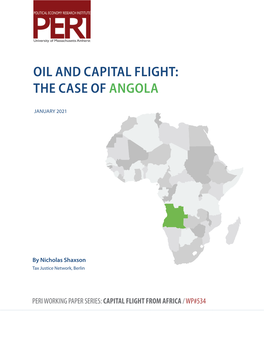 Oil and Capital Flight: the Case of Angola