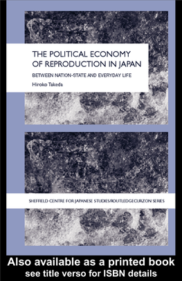 The Political Economy of Reproduction in Japan: Between