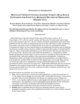 Mountain Vipers in Central-Eastern Turkey: Huge Range Extensions for Four Taxa Reshapes Decades of Misleading Perspectives