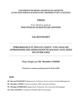 Private Equity : Une Analyse Approfondie Des Operations De Rachat Avec Effet De Levier (Lbo)