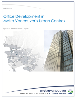 Office Development in Metro Vancouver's Urban Centres Update