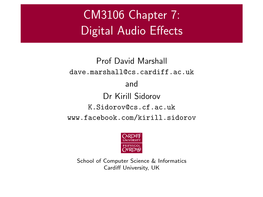 Digital Audio Effects