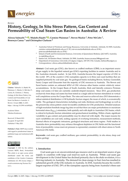 History, Geology, in Situ Stress Pattern, Gas Content and Permeability of Coal Seam Gas Basins in Australia: a Review