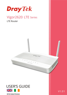 Vigor2620 LTE Series LTE Router User's Guide