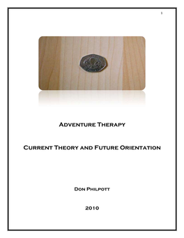 Adventure Therapy Current Theory and Future Orientation