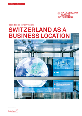 Switzerland As a Business Location