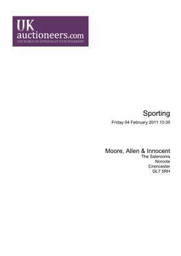 Sporting Friday 04 February 2011 10:30