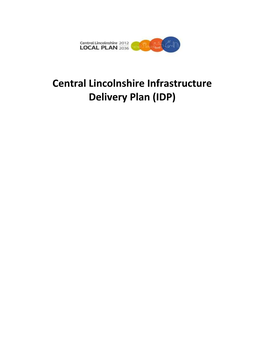 Central Lincolnshire Infrastructure Delivery Plan (IDP)
