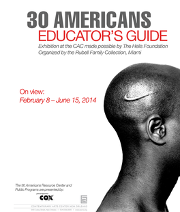 To Download the CAC's 30 Americans Educator's Guide