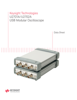 Keysight Technologies U2701A/U2702A USB Modular Oscilloscope