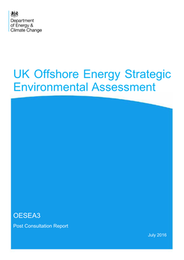 UK Offshore Energy Strategic Environmental Assessment