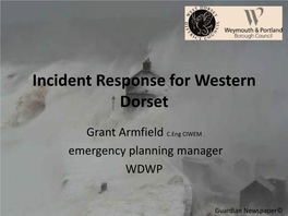 Incident Response for Western Dorset