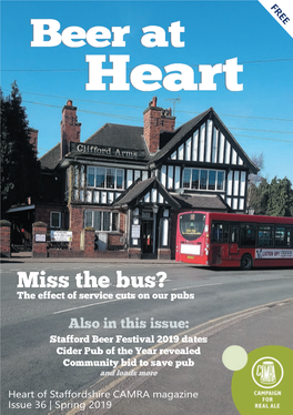 Beer at Heart Is Published Quarterly by Heart £5 Discount Per Issue of Staffordshire CAMRA
