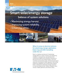 Smart Solar / Energy Storage Solutions
