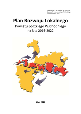 Plan Rozwoju Lokalnego PŁW Na Lata 2016