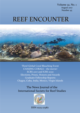 REEF ENCOUNTER the News Journal of the International Society for Reef Studies ISRS Information