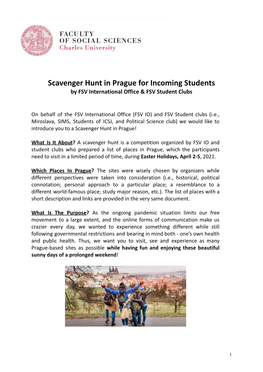 Scavenger Hunt for Incoming Students.Docx