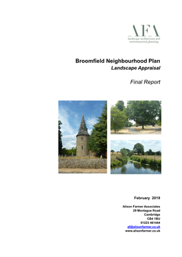 Broomfield Neighbourhood Plan Final Report