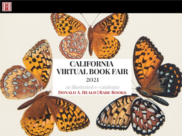 CALIFORNIA VIRTUAL BOOK FAIR 2021 an Illustrated E-Catalogue Donald A