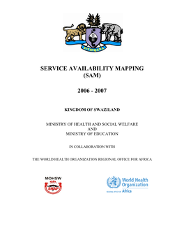 Service Availability Mapping (Sam) 2006